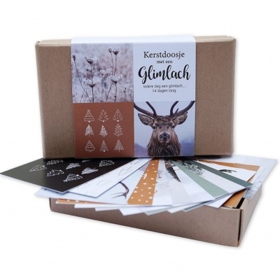 Kaarten mini | Kerstdoosje met een glimlach Kaarten mini | Kerstdoosje met een glimlach